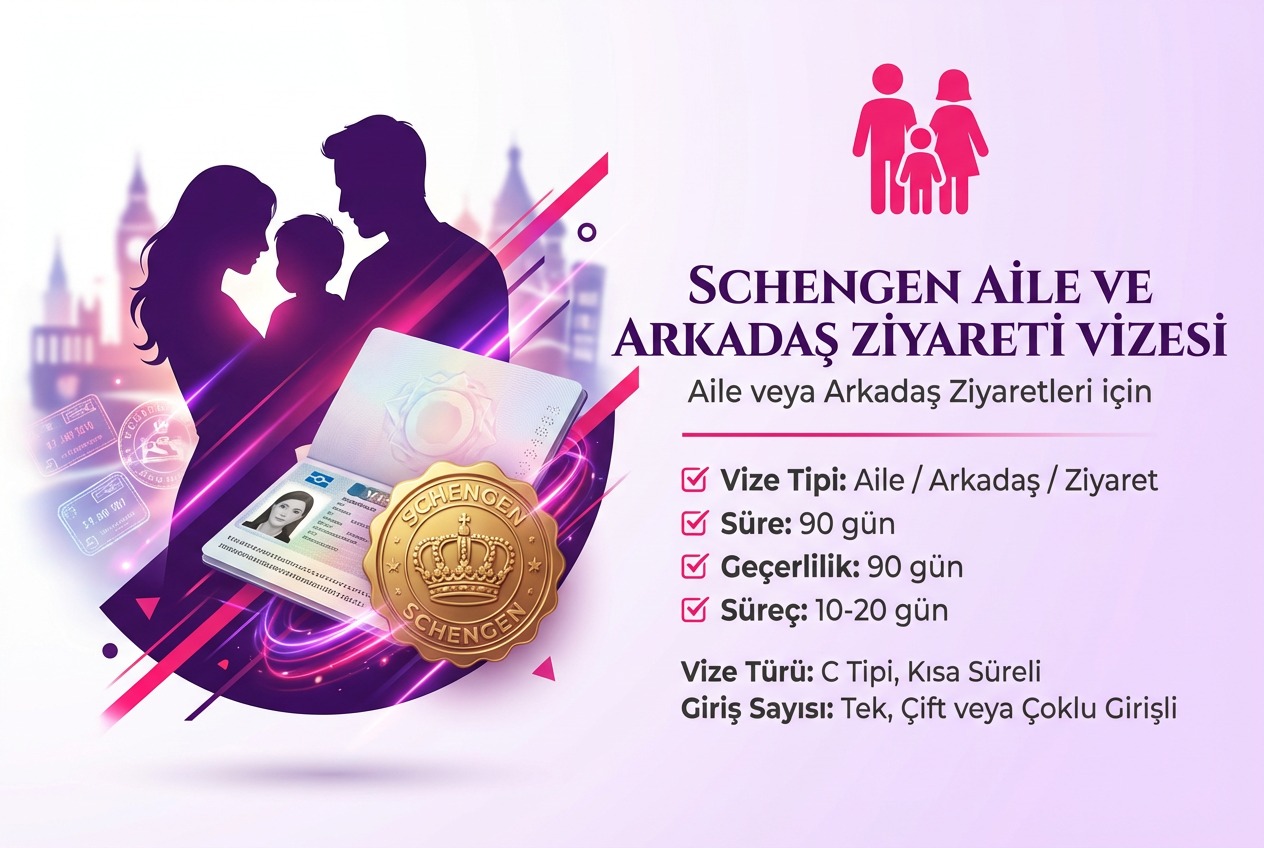 Schengen Aile Arkadaş Ziyareti Vizesi